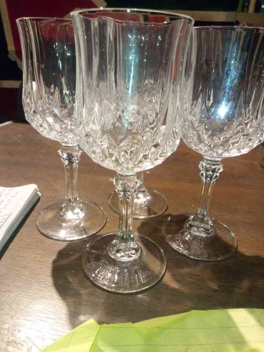 Royal Crystal Rock Opera Wine Glasses - Phillipsburg, New Jersey - FleaMarketBay