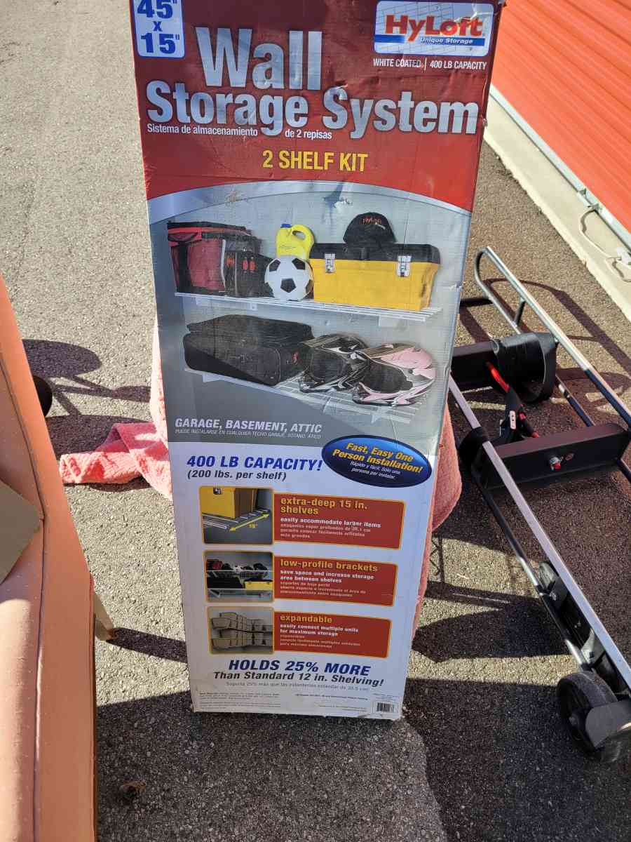 two shelf kit wall storage holds up to 400lbs - Waynesville, Ohio - FleaMarketBay