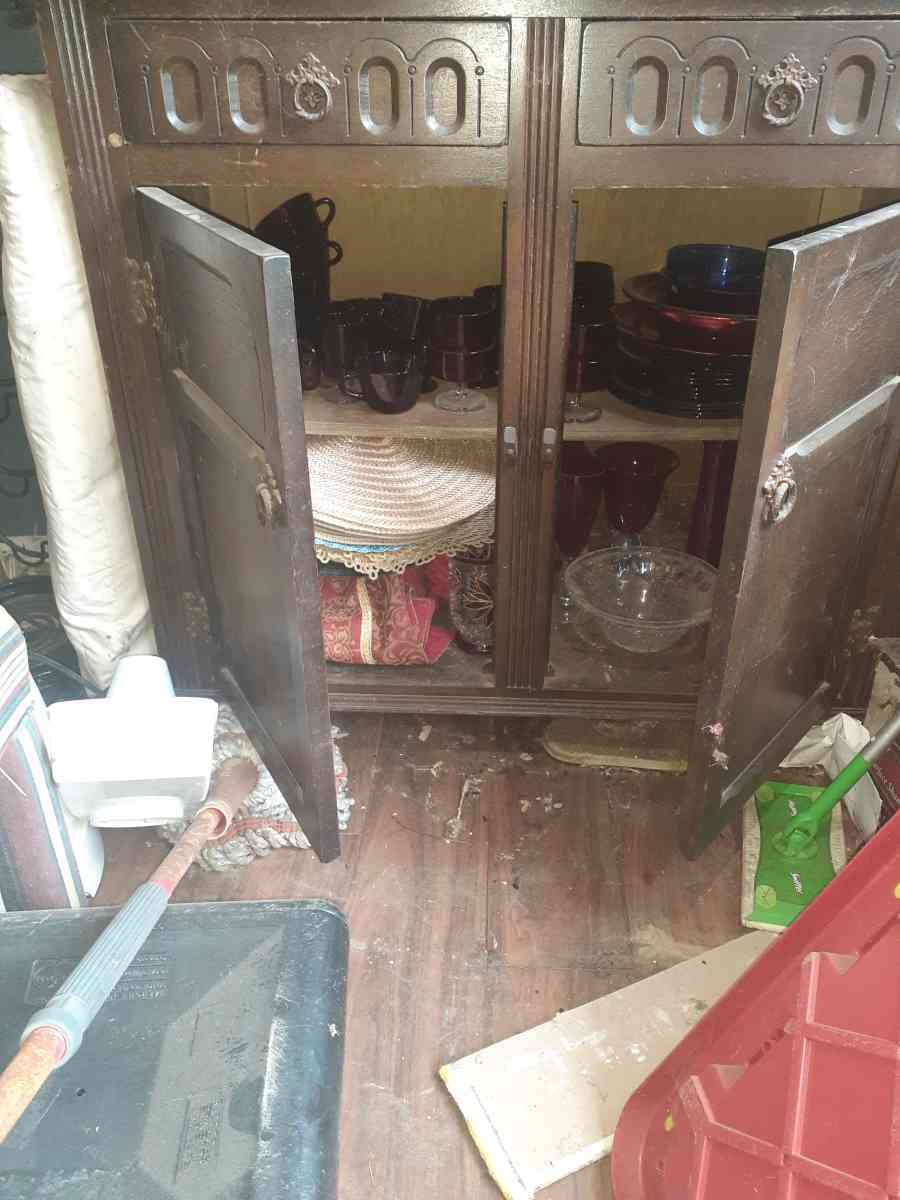 antique hand carved wooden China curio - Conroe, Texas - FleaMarketBay