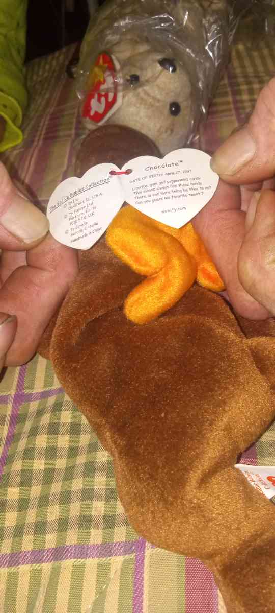 ty chocolate beanie baby moouse 1993 - Douglasville, Georgia