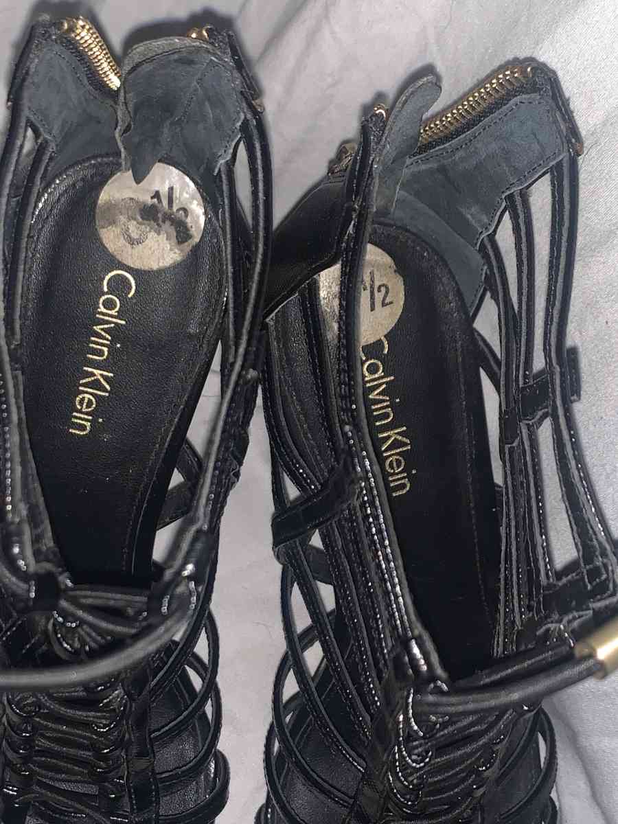 Calvin Kline gladiator heels - Spring Hill, Florida - FleaMarketBay