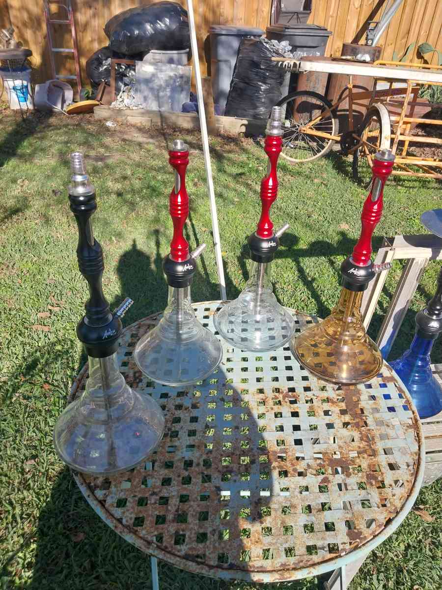 9 hookah faltan Partes faltan las mangueras 1 que otro plato - Houston, Texas - FleaMarketBay