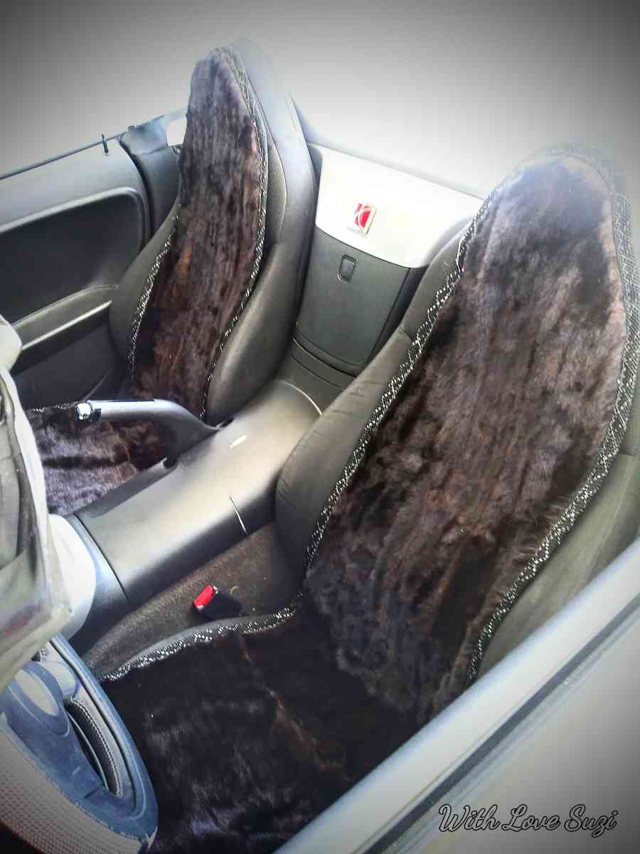 mink steering wheel and shift knob cover - Palm Springs, California - FleaMarketBay