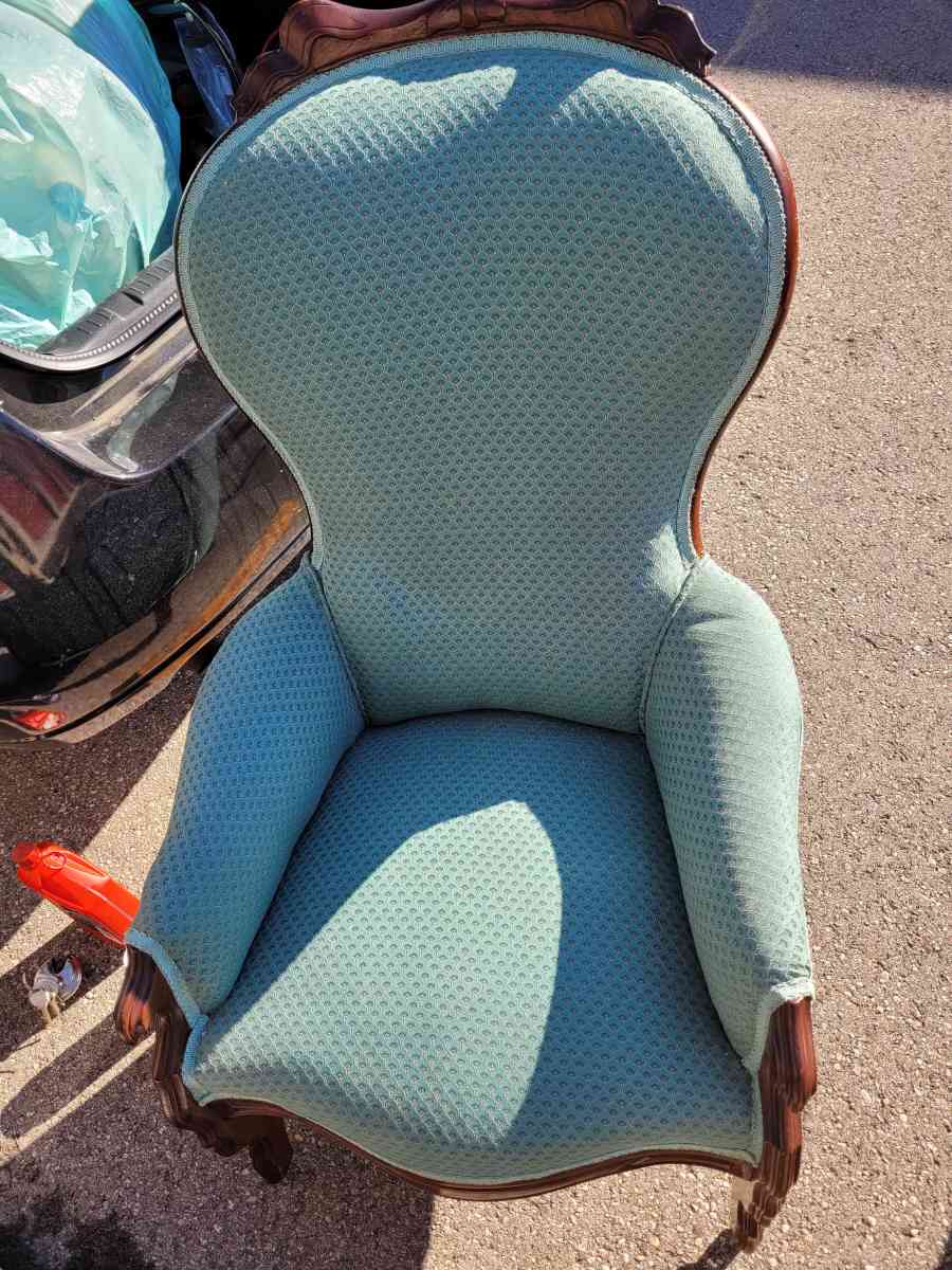 reupholstered wooden chair - Waynesville, Ohio