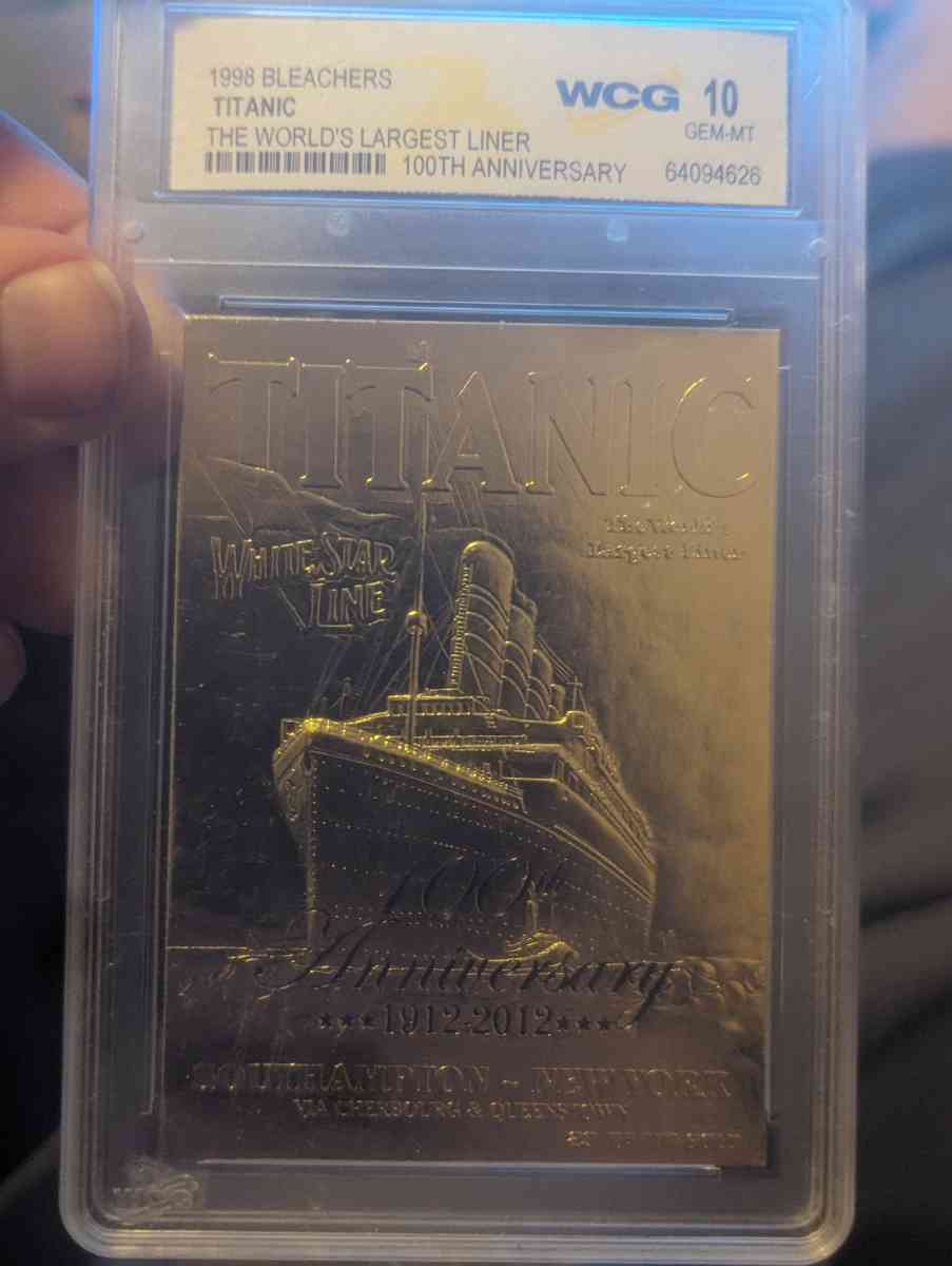 titanic 100th anniversary gold card will make deals - Clinton, Maine