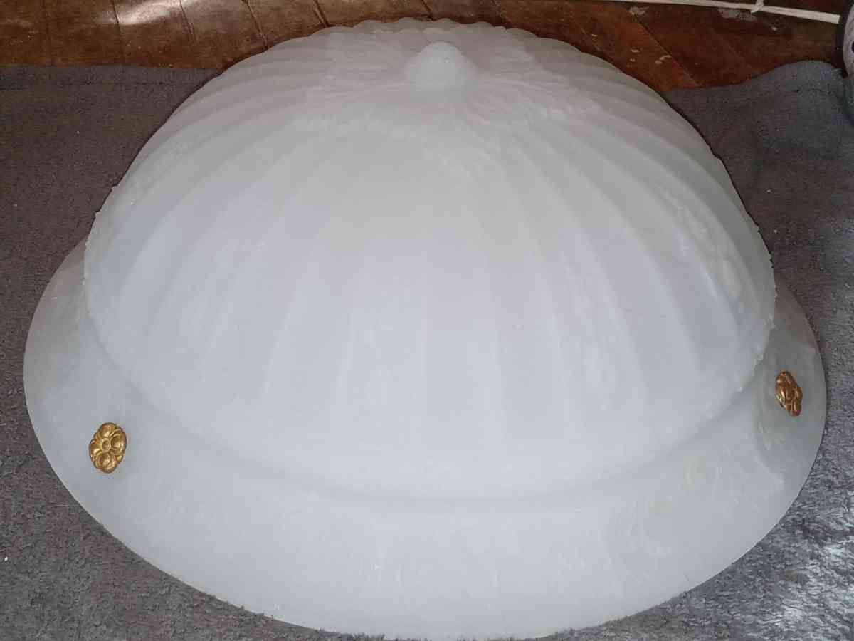 Antique fluted pendent bowl lights - Alexandria, Indiana