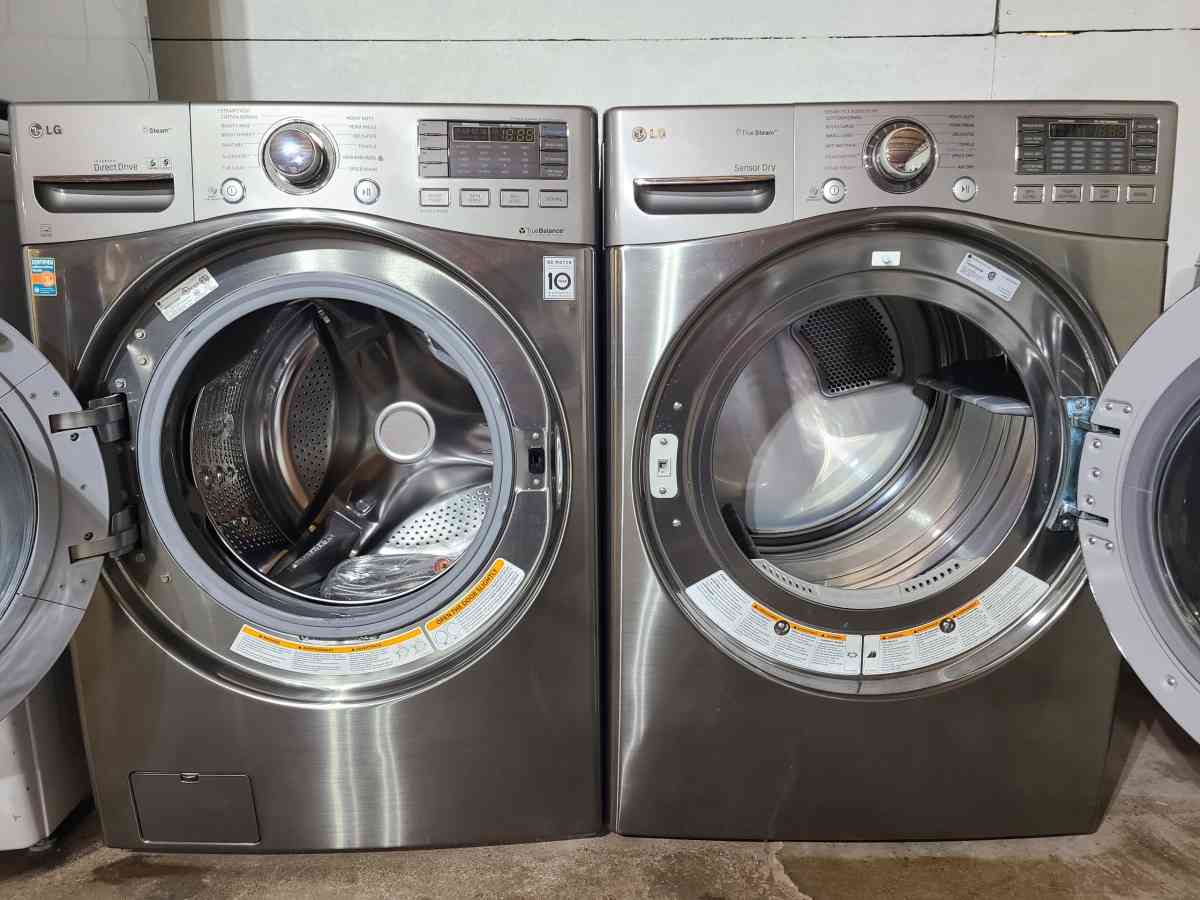 Stainless Steel LG Front Load Washer and Dryer Set - Phoenix, Arizona - FleaMarketBay