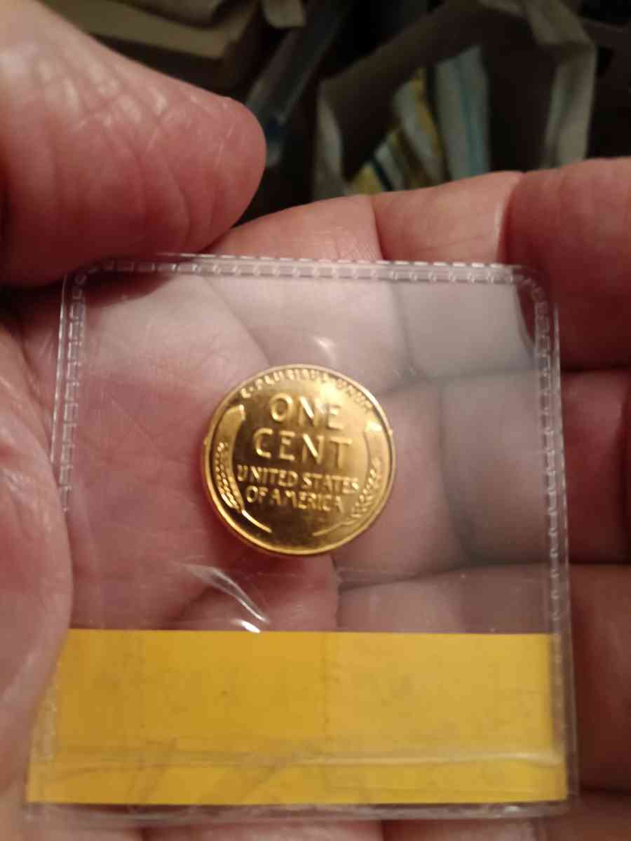 1943 Golden Steel Wheat Penny covered in 24kt gold beautiful - Lemoore, California - FleaMarketBay