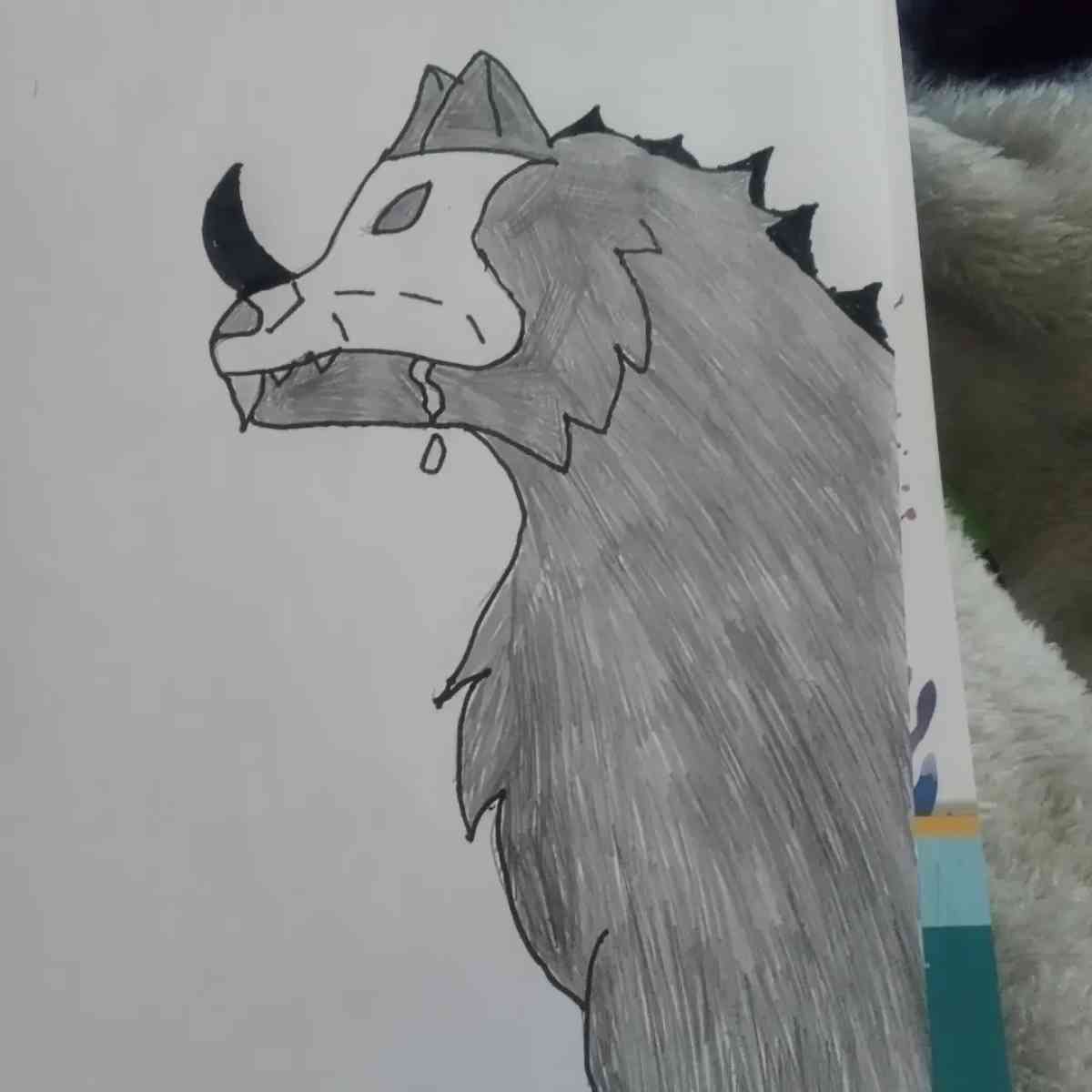 demon wolf sketch - Steamboat Springs, Colorado