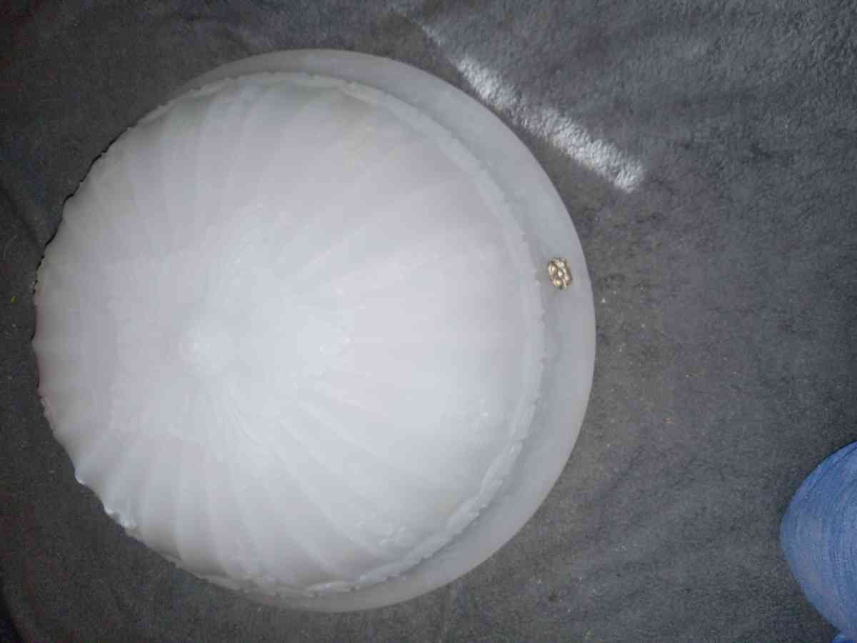 Antique fluted pendent bowl lights - Alexandria, Indiana - FleaMarketBay