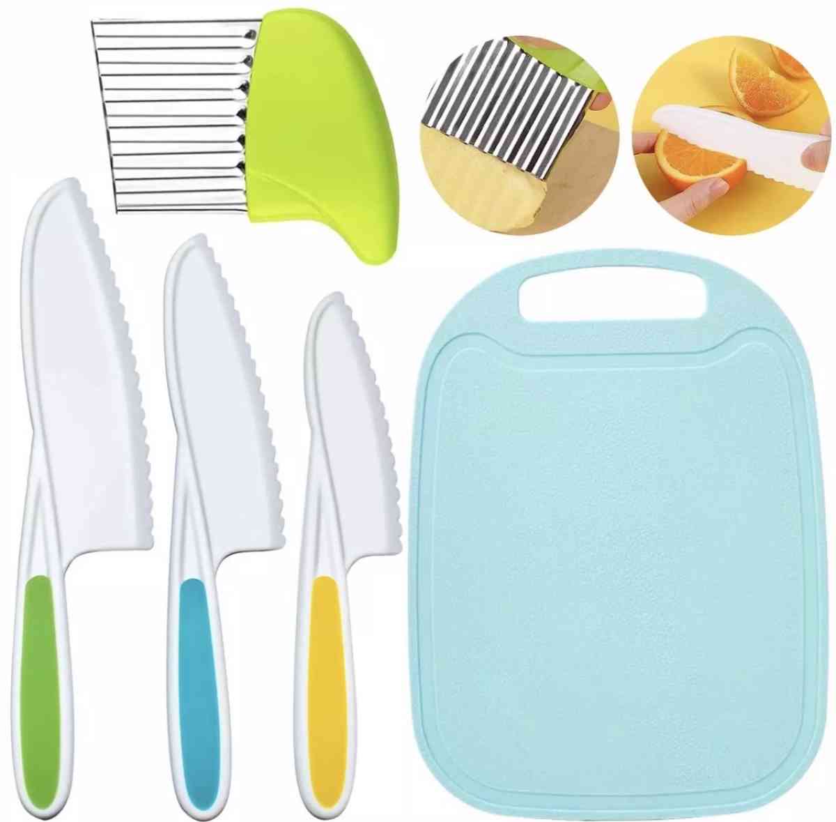5 pcs kitchen cooking set for toddlers and kids safety knive - Evanston, Illinois