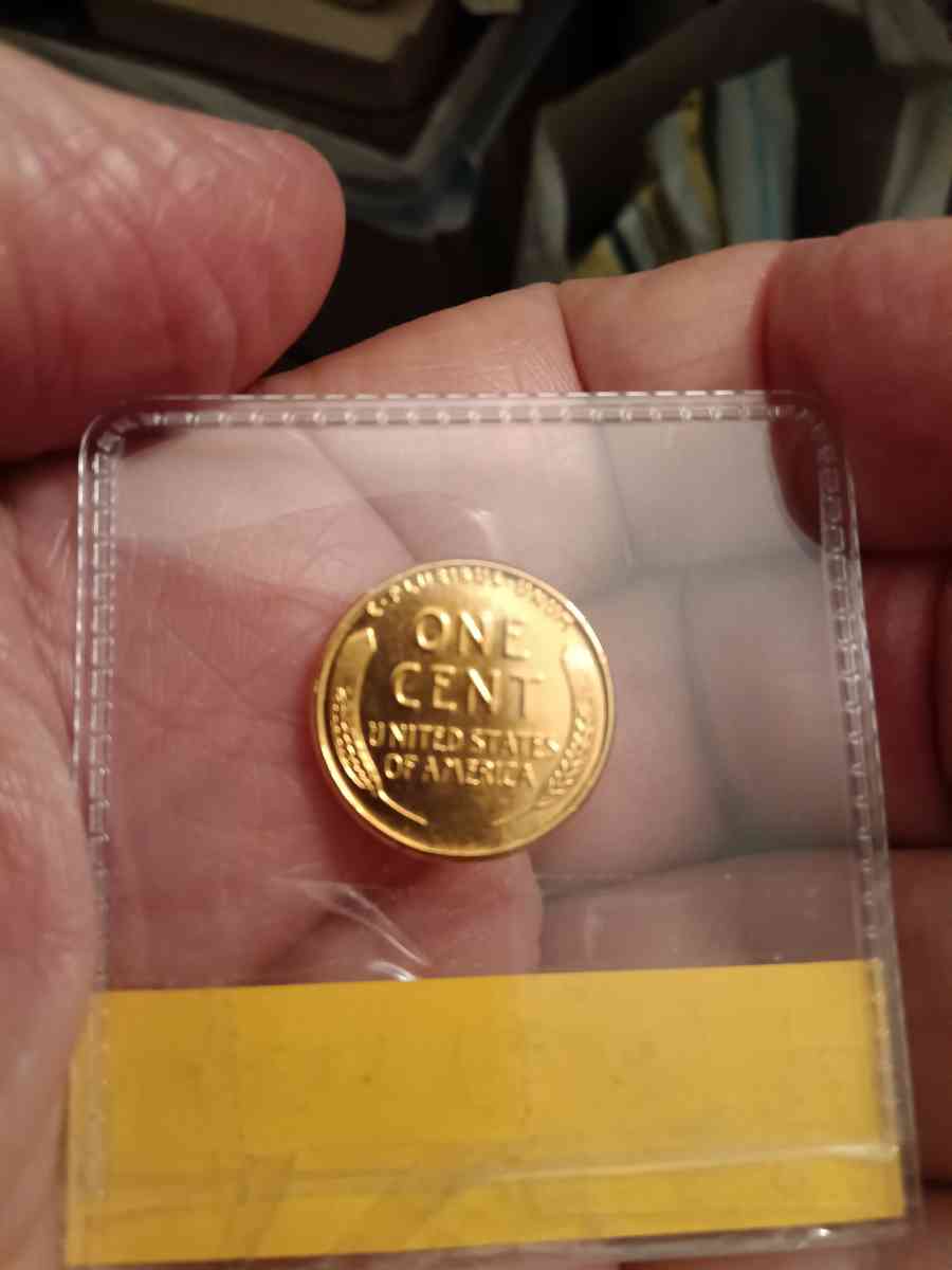 1943 Golden Steel Wheat Penny covered in 24kt gold beautiful - Lemoore, California
