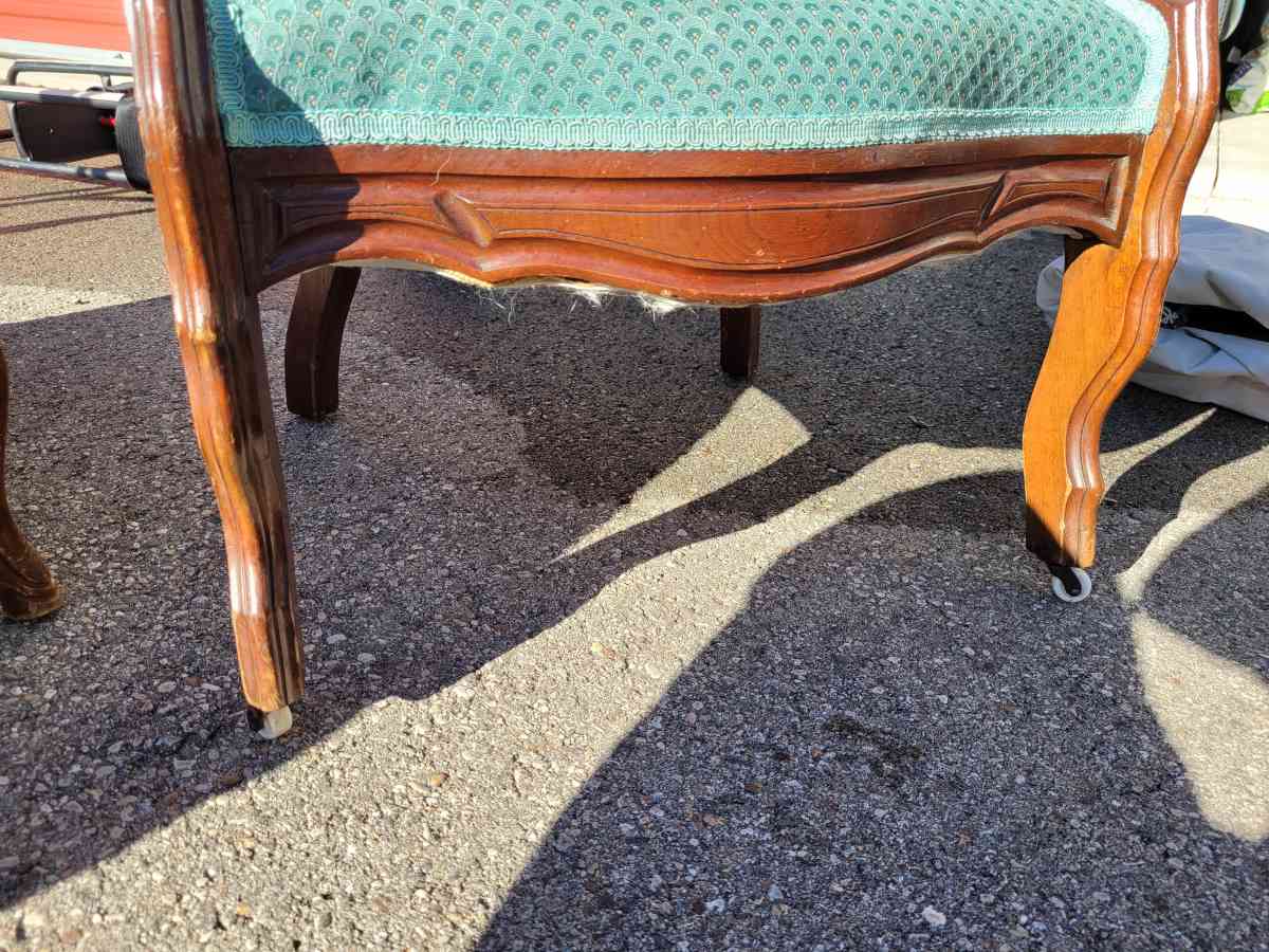 reupholstered wooden chair - Waynesville, Ohio - FleaMarketBay