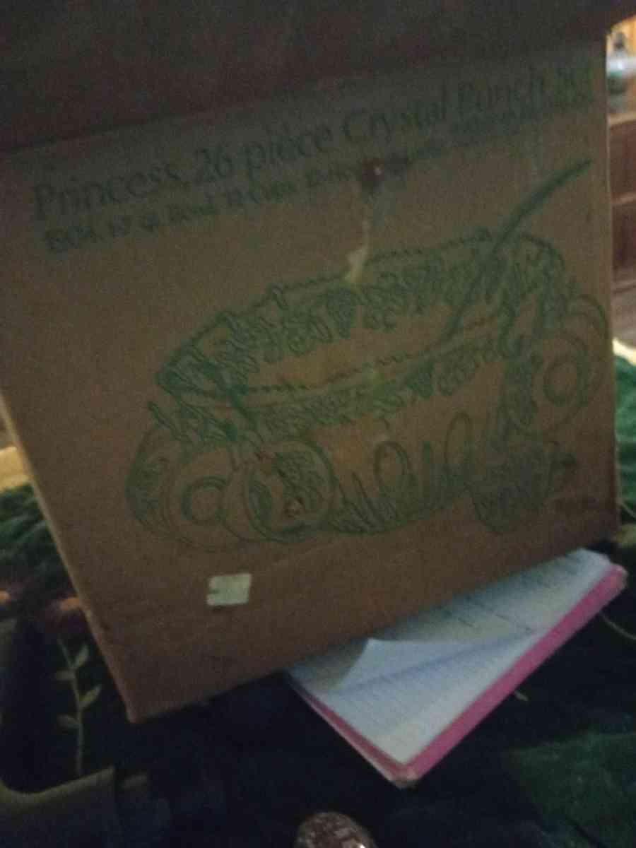 26piece princess crystal punch set - Dublin, Georgia - FleaMarketBay