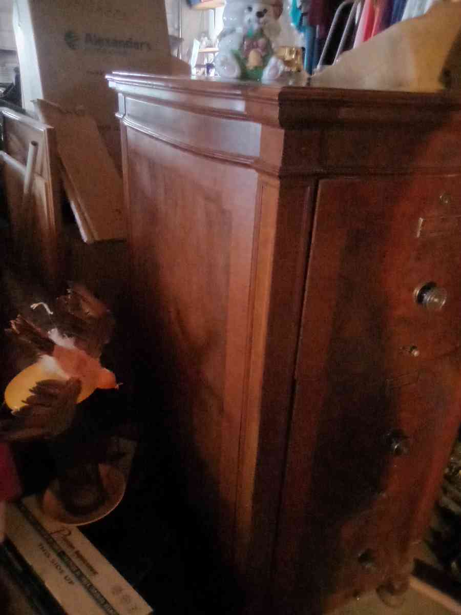 antique late 1800s tongue and groove file cabinet has 4 file - Woodward, Oklahoma - FleaMarketBay