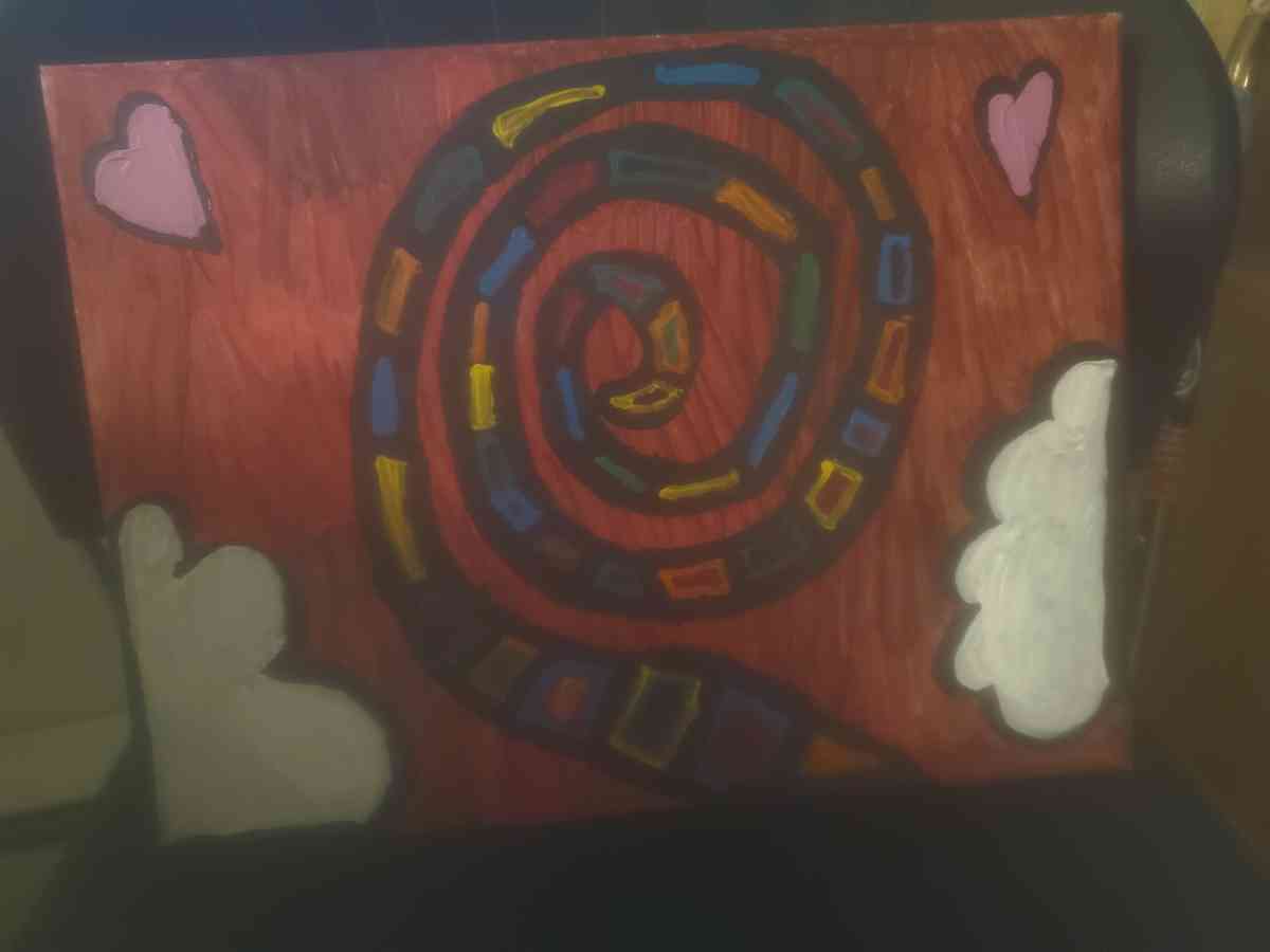 Rainbow Road Acrylic Original Abstract Painting Portland - Portland, Oregon