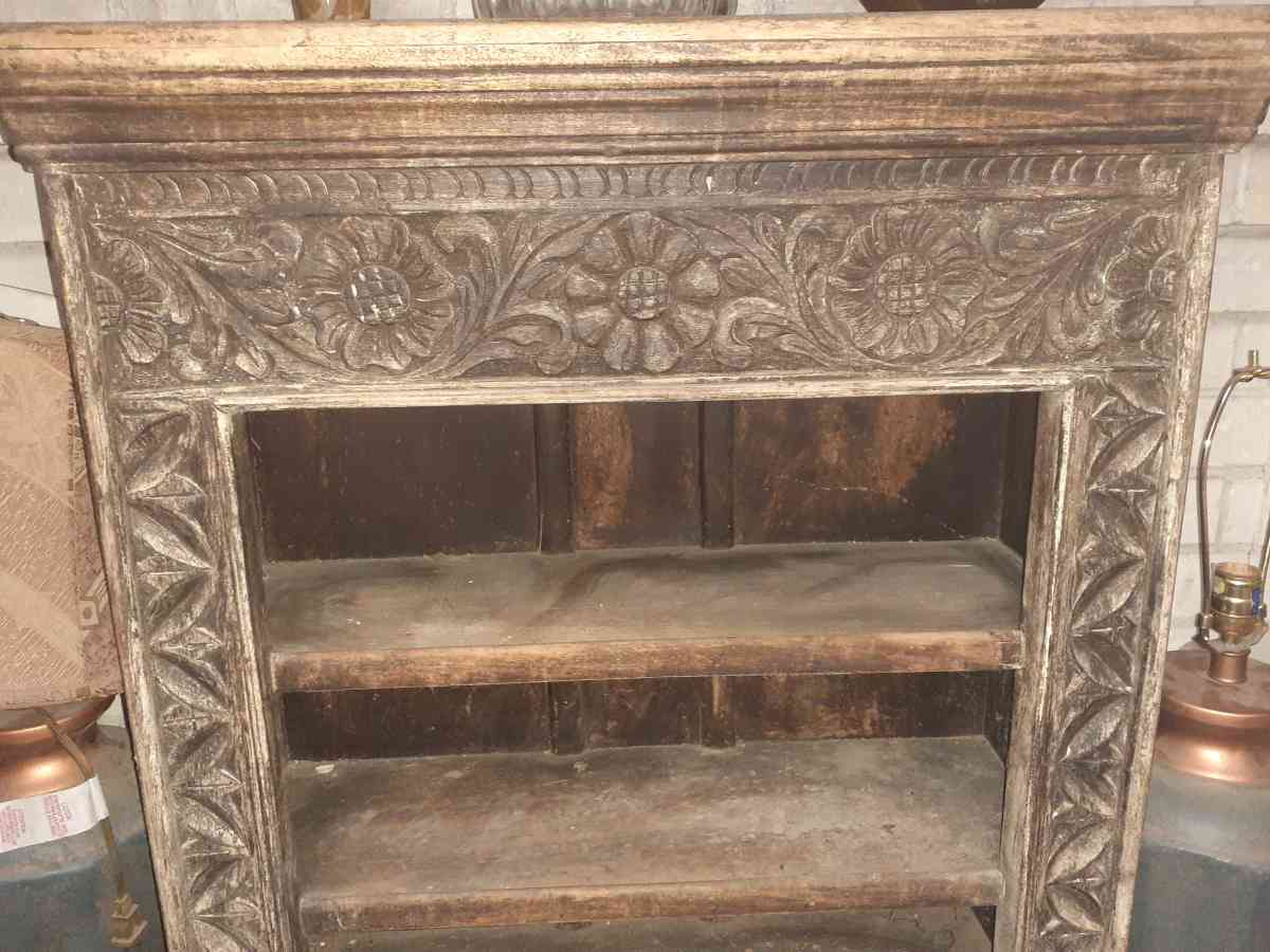 antique hand carved bookshelf - Conroe, Texas - FleaMarketBay