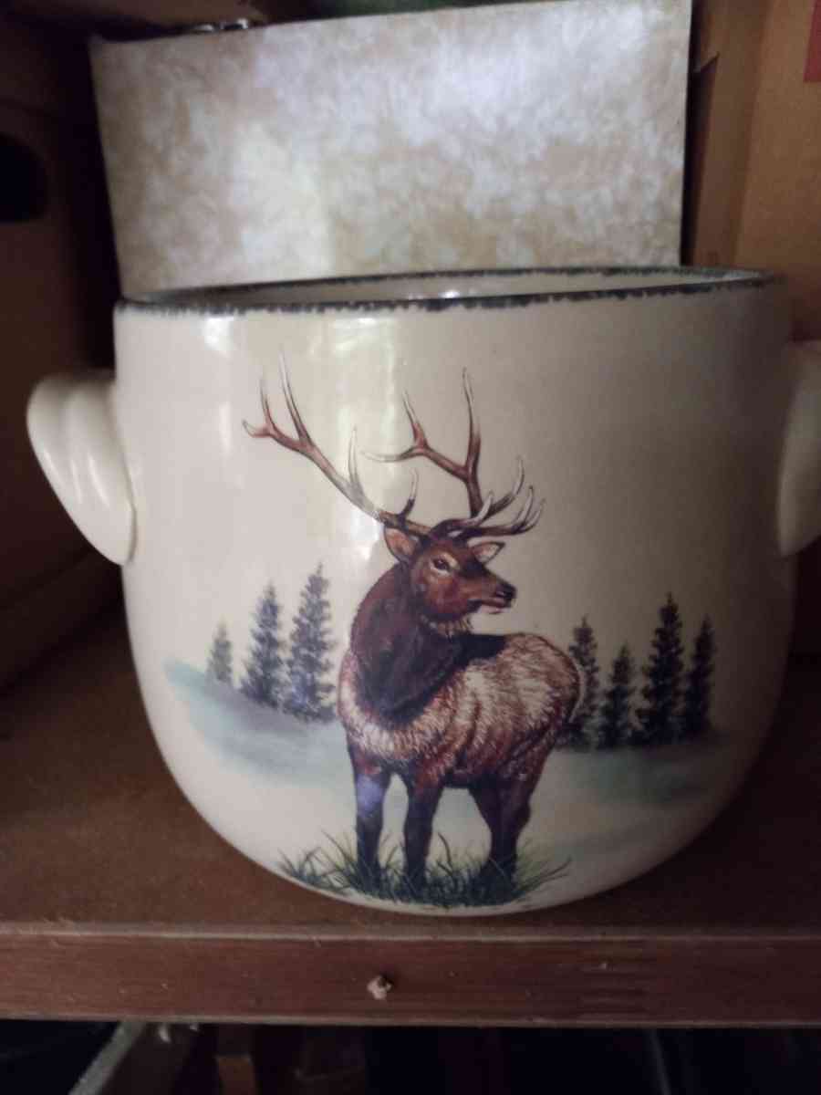 home and garden party bean pot Northwood stoneware collectio - Auburn, Georgia - FleaMarketBay