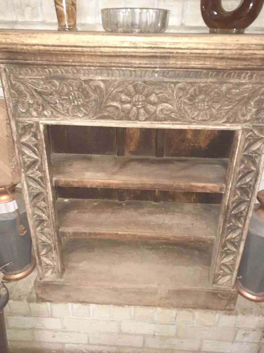 antique hand carved bookshelf - Conroe, Texas