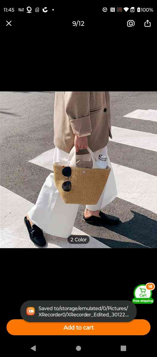 Straw Handbag - Carlton, Georgia - FleaMarketBay