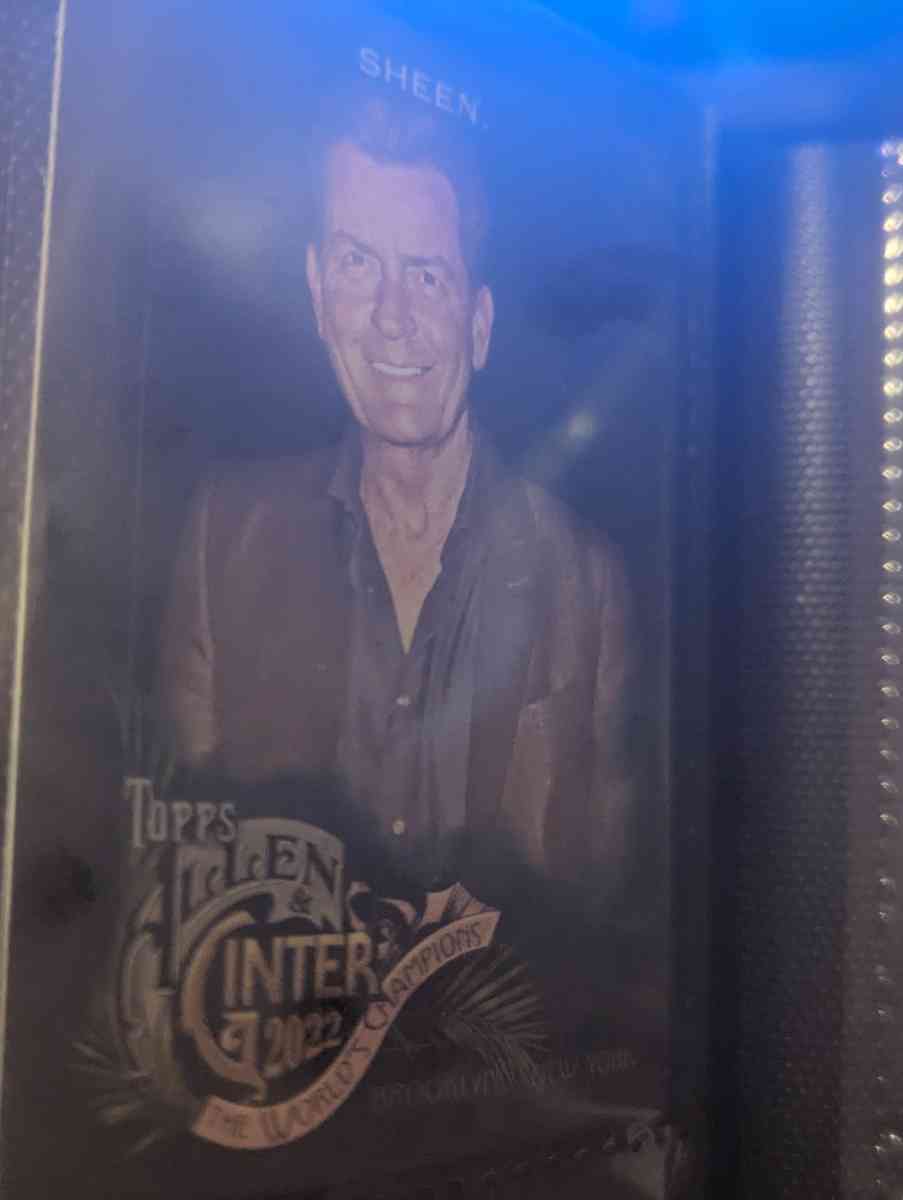 Charlie sheen card - Clinton, Maine