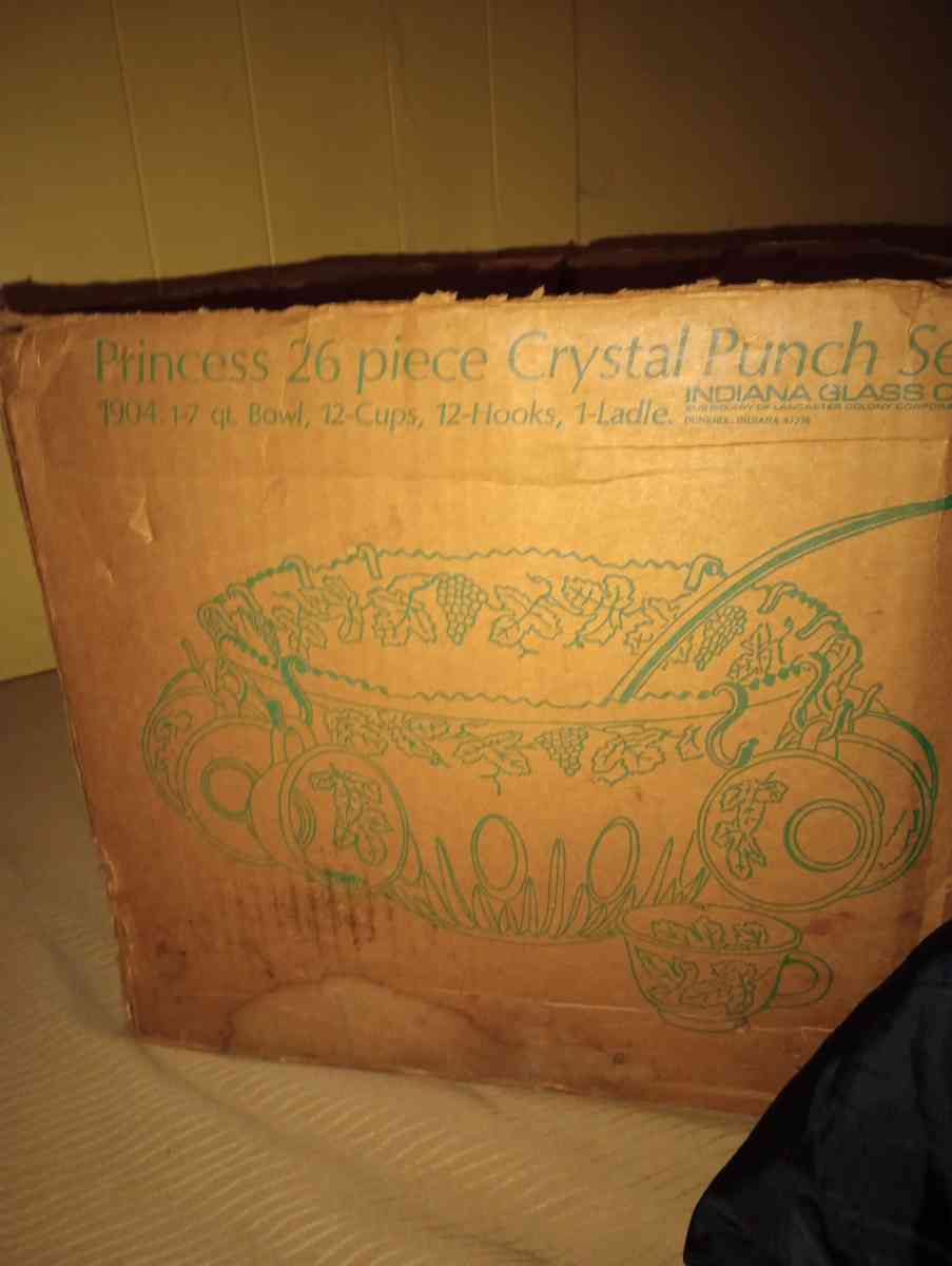 26piece princess crystal punch set - Dublin, Georgia - FleaMarketBay