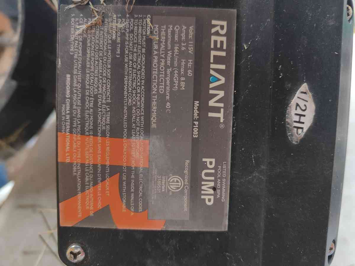 SAND FILTER PUMP - Grand Blanc, Michigan - FleaMarketBay