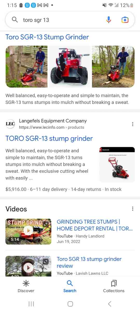 Stump grinder - Everett, Washington - FleaMarketBay