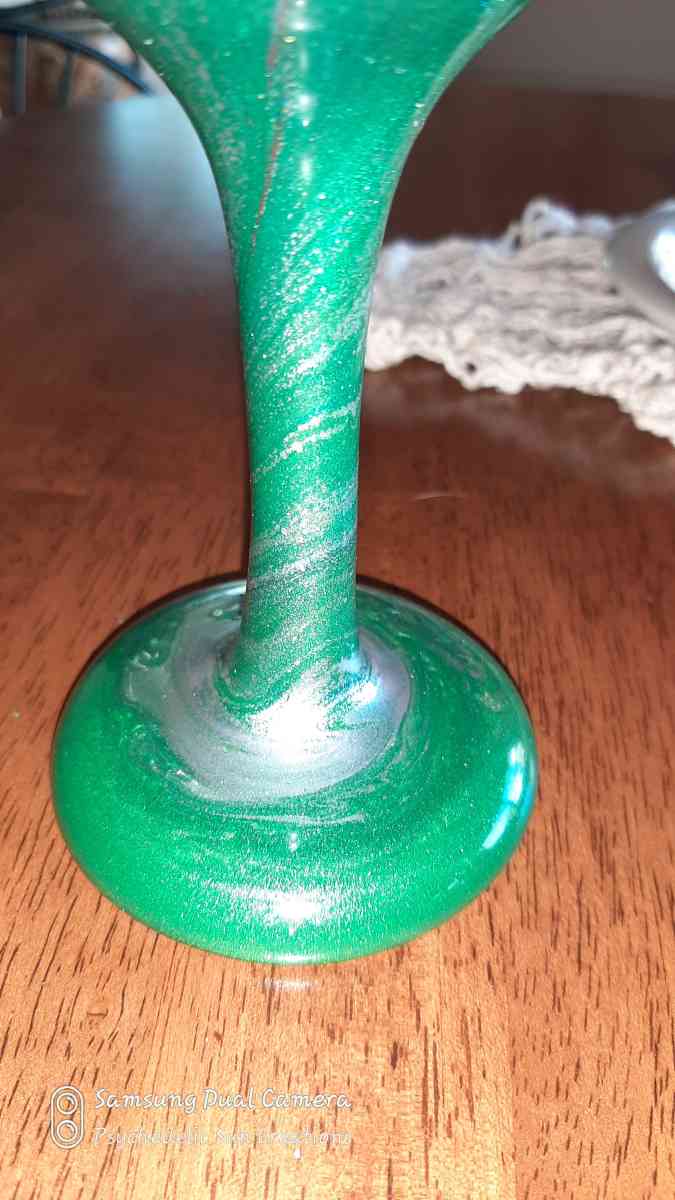 Wine Glasses Artistically Covered in Permanent Resin - Englewood, Florida - FleaMarketBay