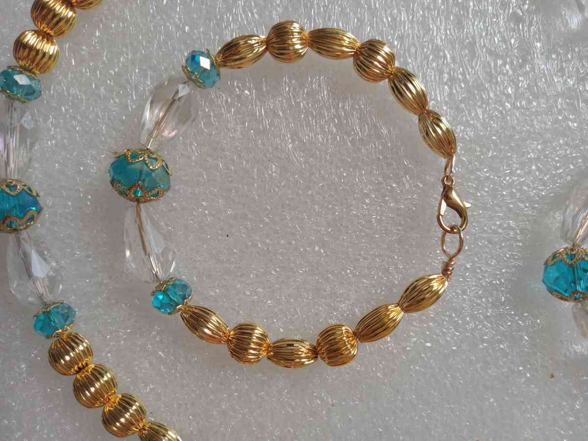 3PC Turquoise and Gold  is  Set - Rochester, New York