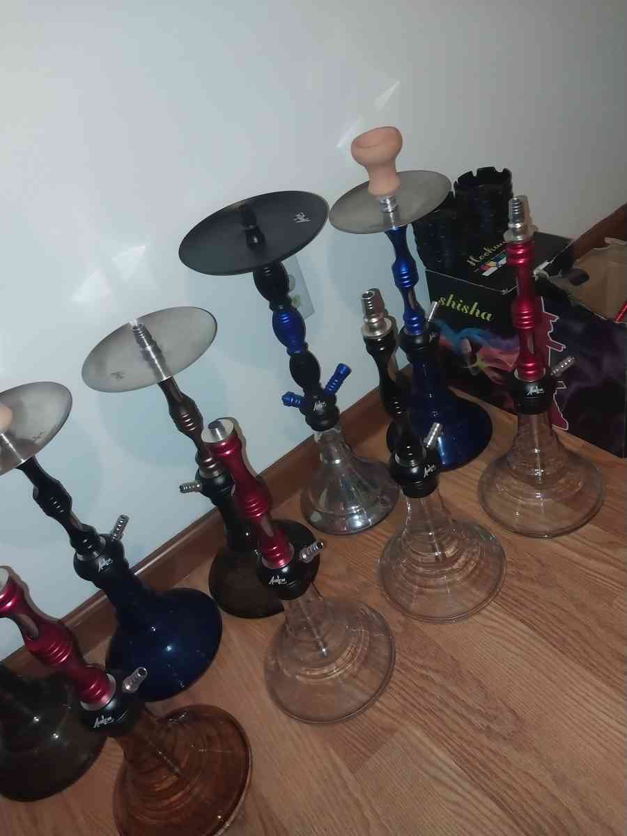 9 hookah faltan Partes faltan las mangueras 1 que otro plato - Houston, Texas - FleaMarketBay