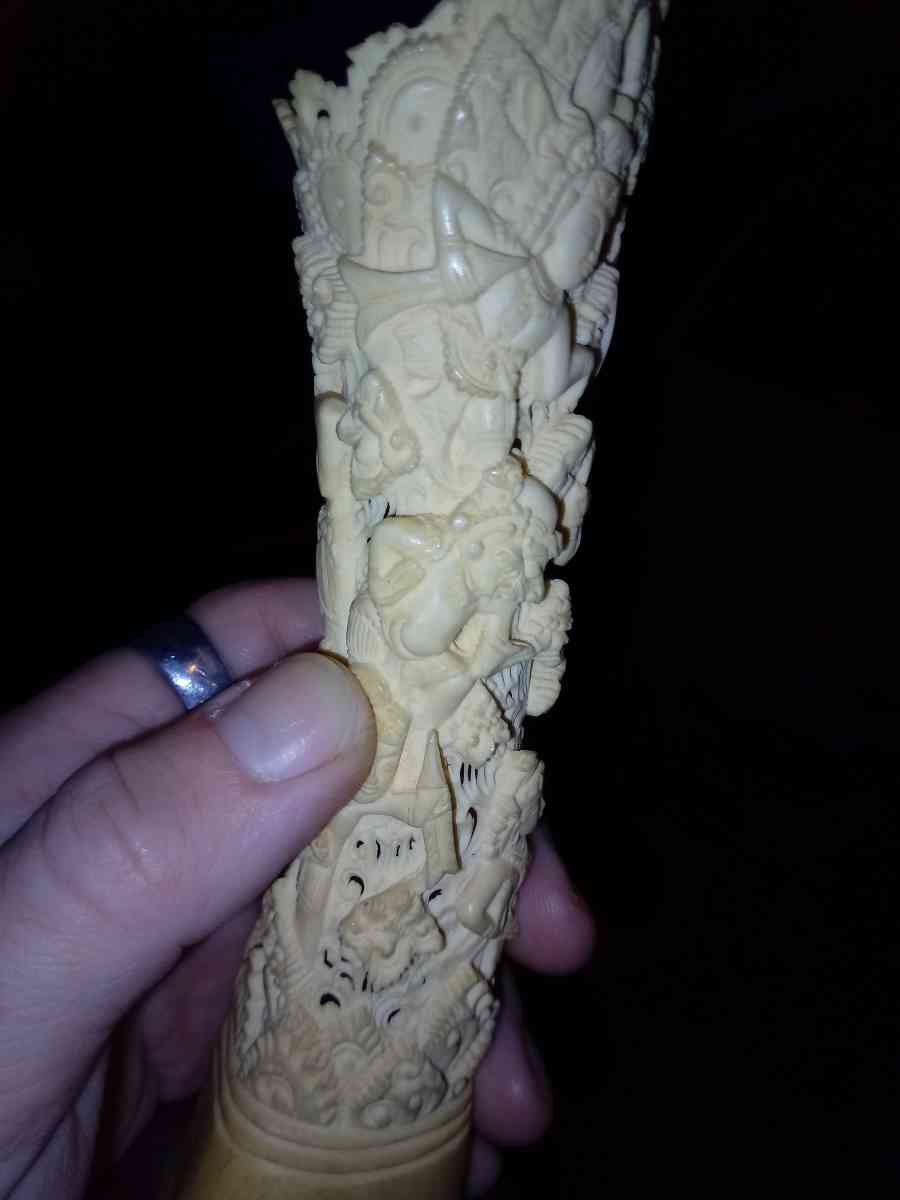 antique hand carved bone statue - Akron, Ohio - FleaMarketBay