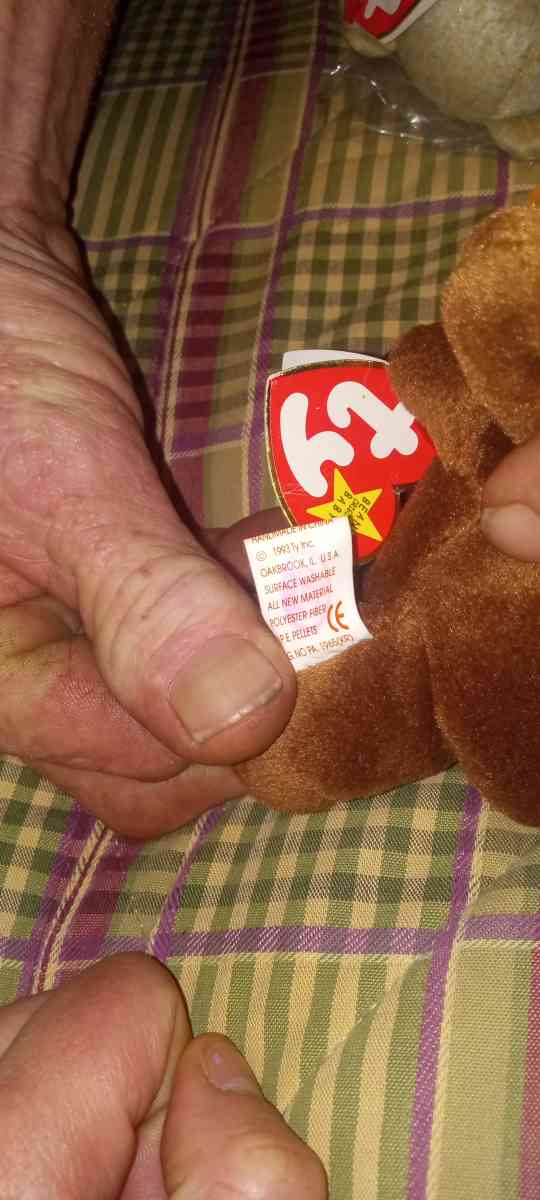 ty chocolate beanie baby moouse 1993 - Douglasville, Georgia - FleaMarketBay