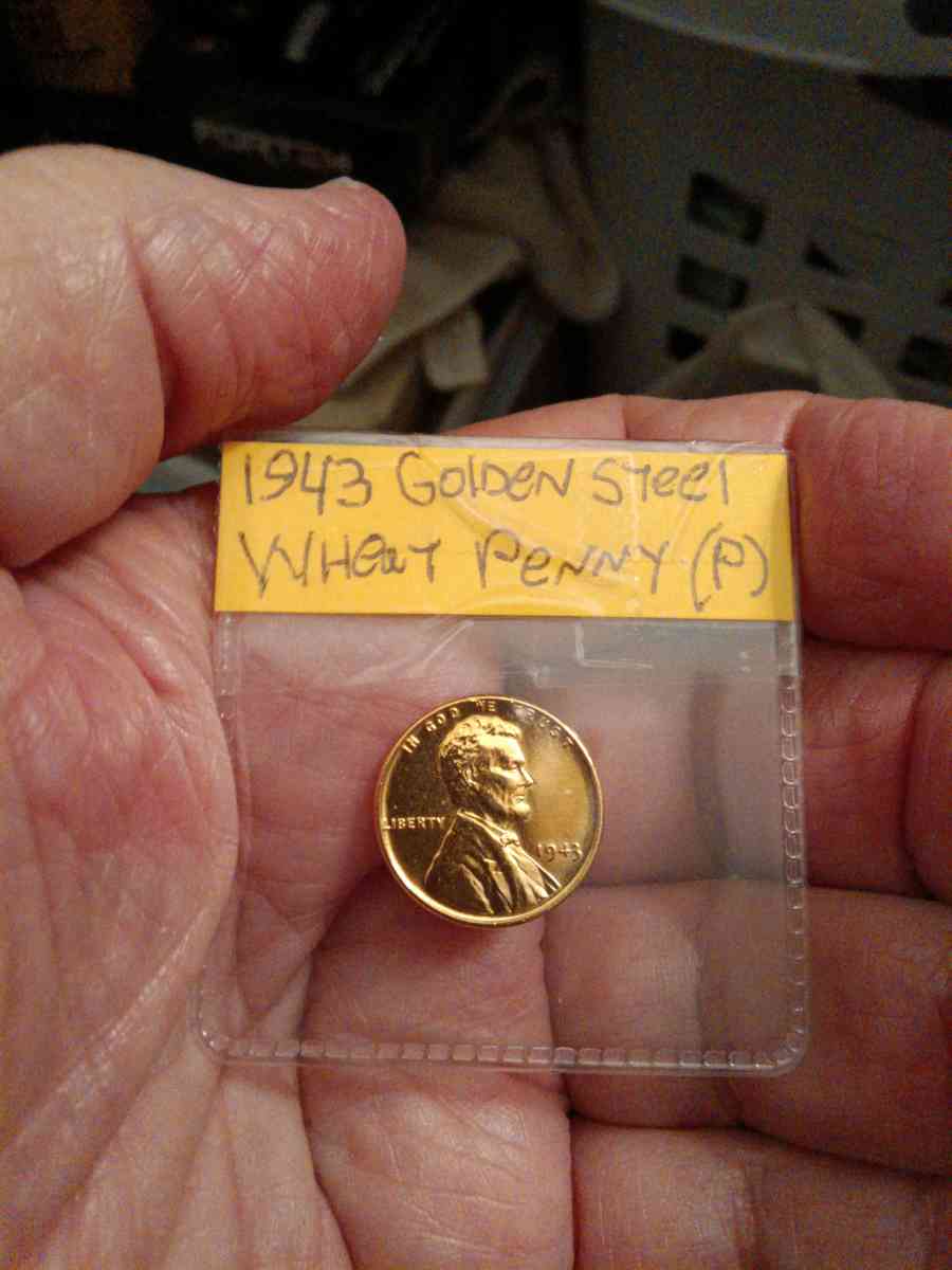 1943 Golden Steel Wheat Penny covered in 24kt gold beautiful - Lemoore, California - FleaMarketBay