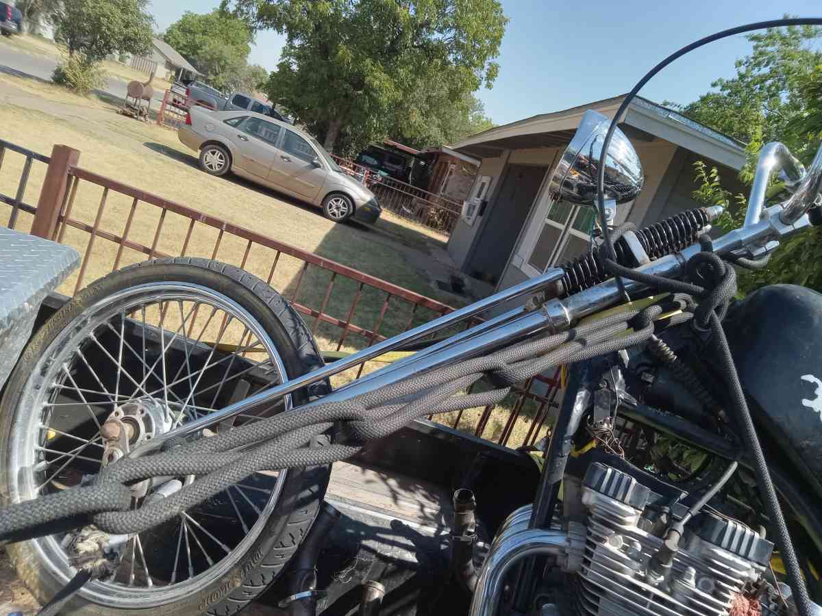 1984 Yamaha chopper with a four s motor springer front end l - Abilene, Texas - FleaMarketBay