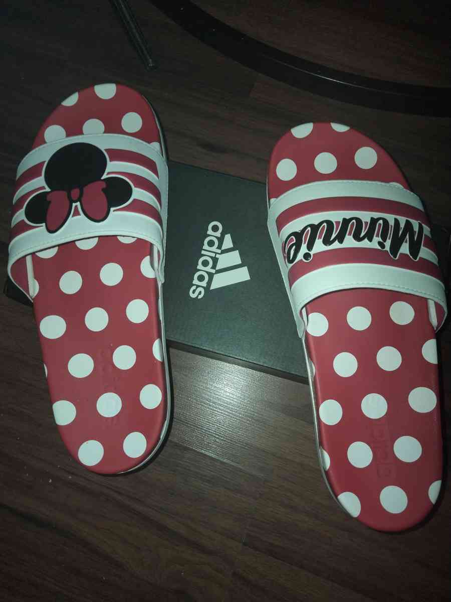 Minnie mouse slides size 11 new in box Adidas - Oklahoma City, Oklahoma - FleaMarketBay
