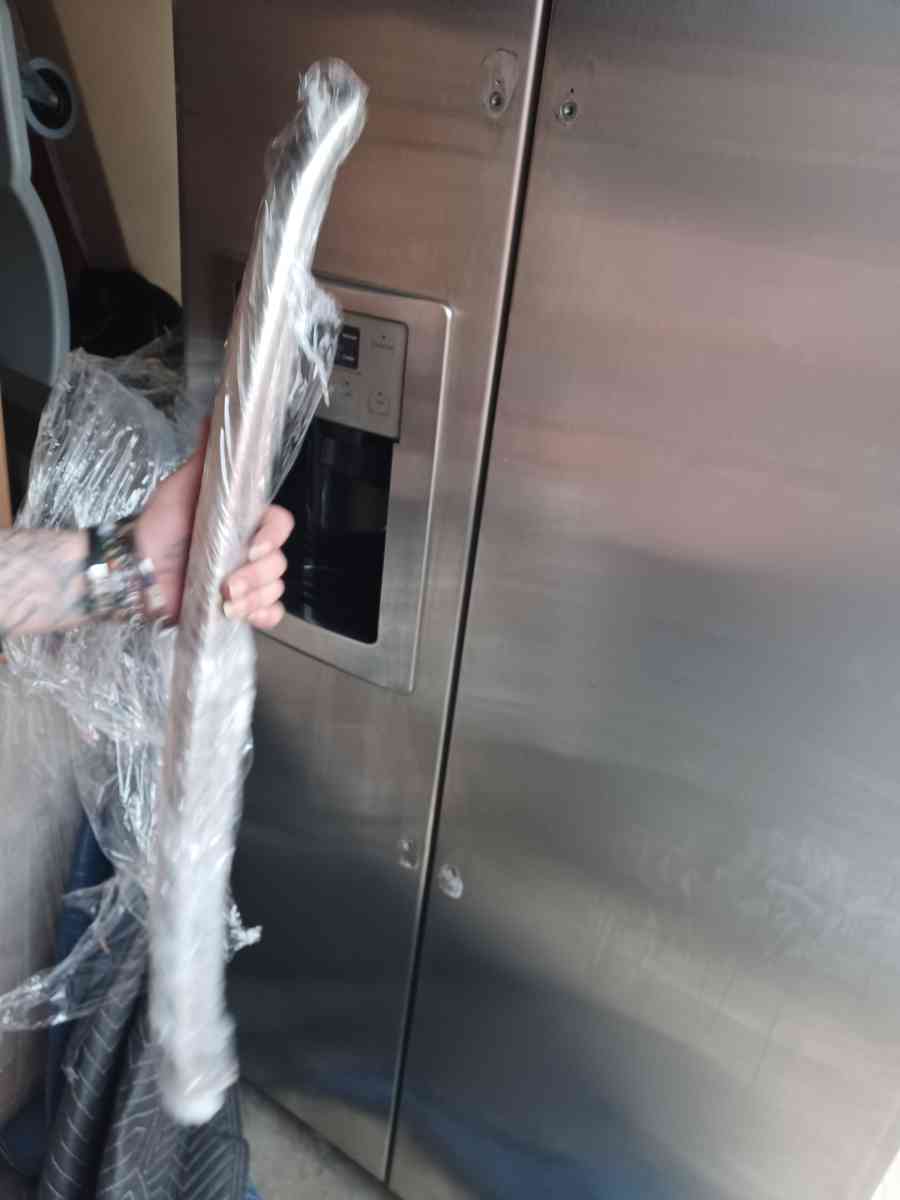 fridge washer dryer combo and fire place TV stand - Houston, Texas - FleaMarketBay