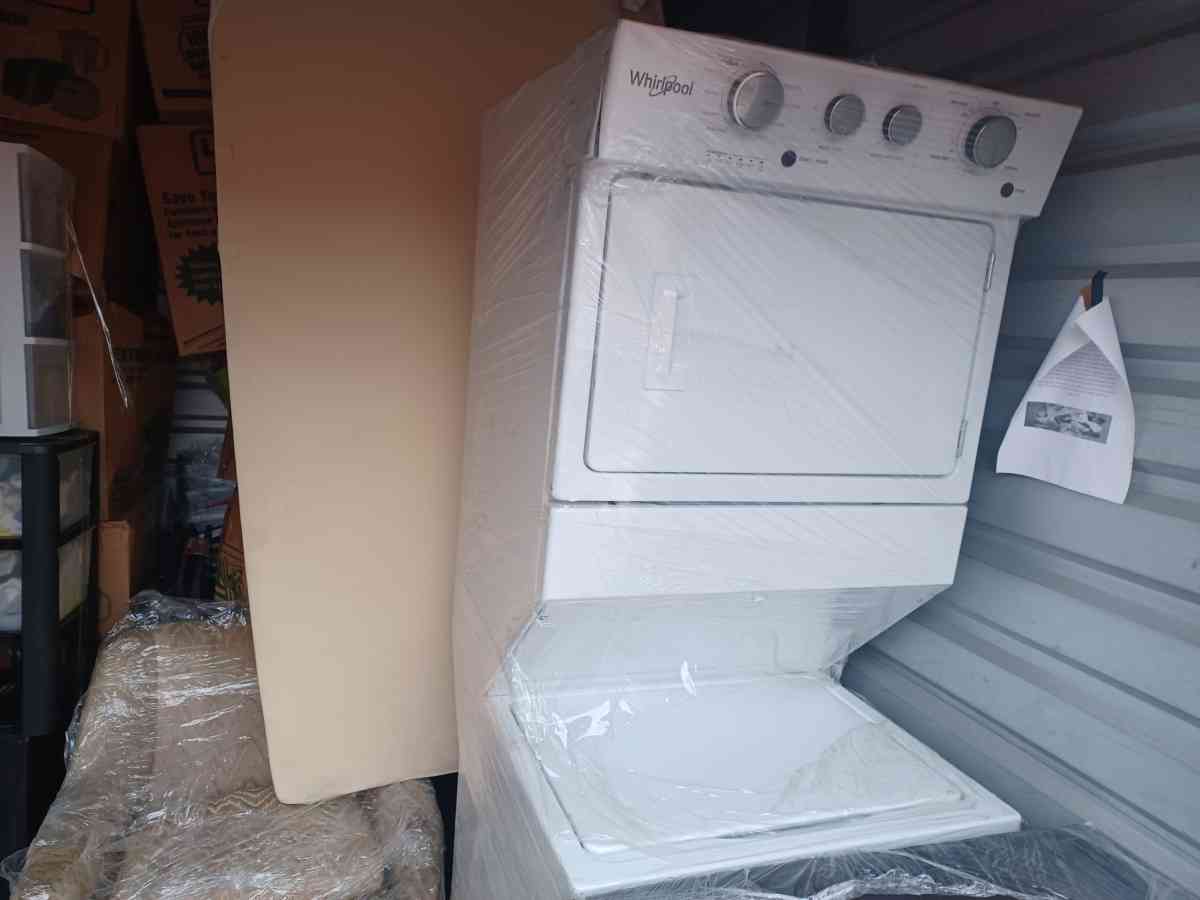 fridge washer dryer combo and fire place TV stand - Houston, Texas - FleaMarketBay