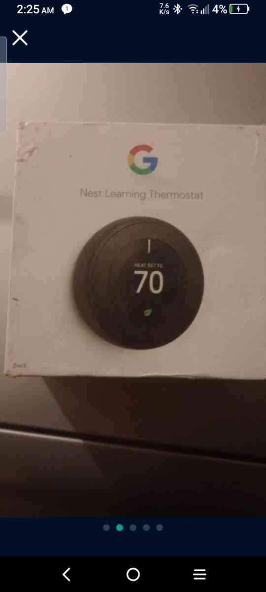 Google nest learning thermostat and sensor - Phoenix, Arizona - FleaMarketBay