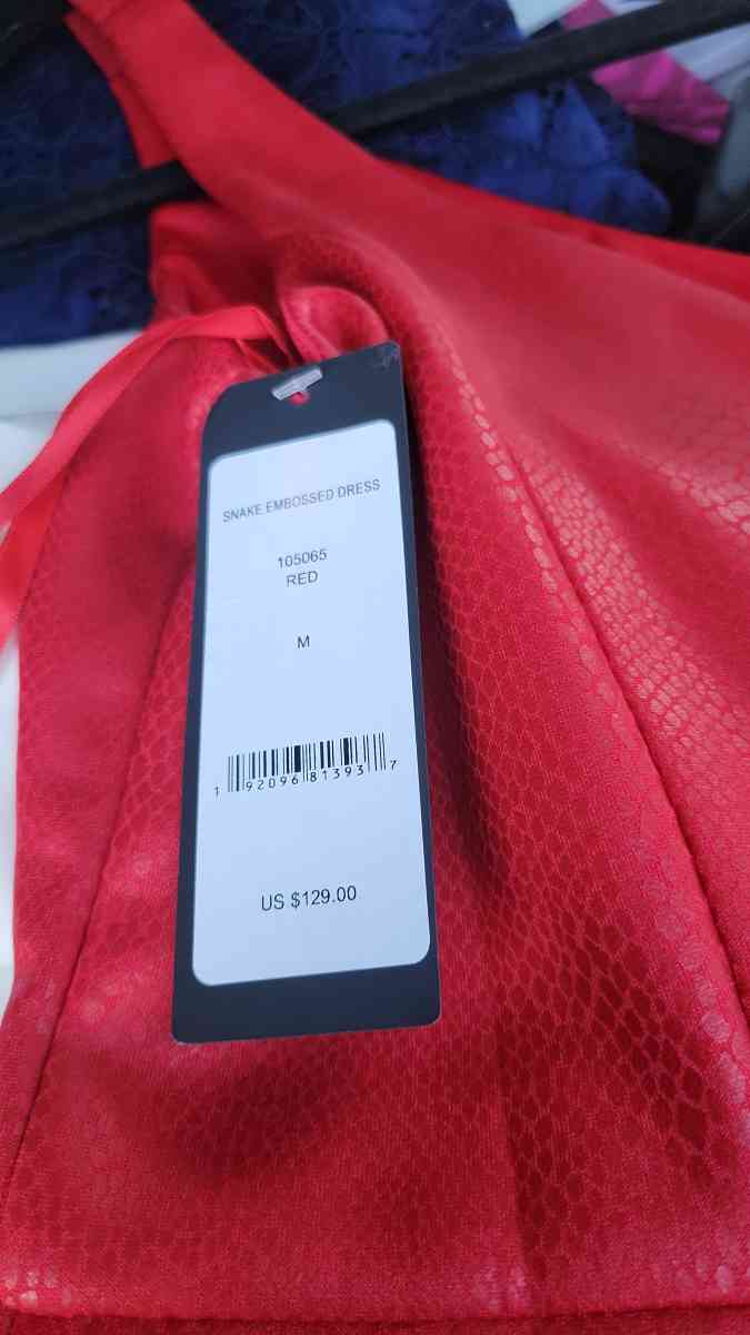 BeBe red snake skin dress - Abilene, Texas - FleaMarketBay