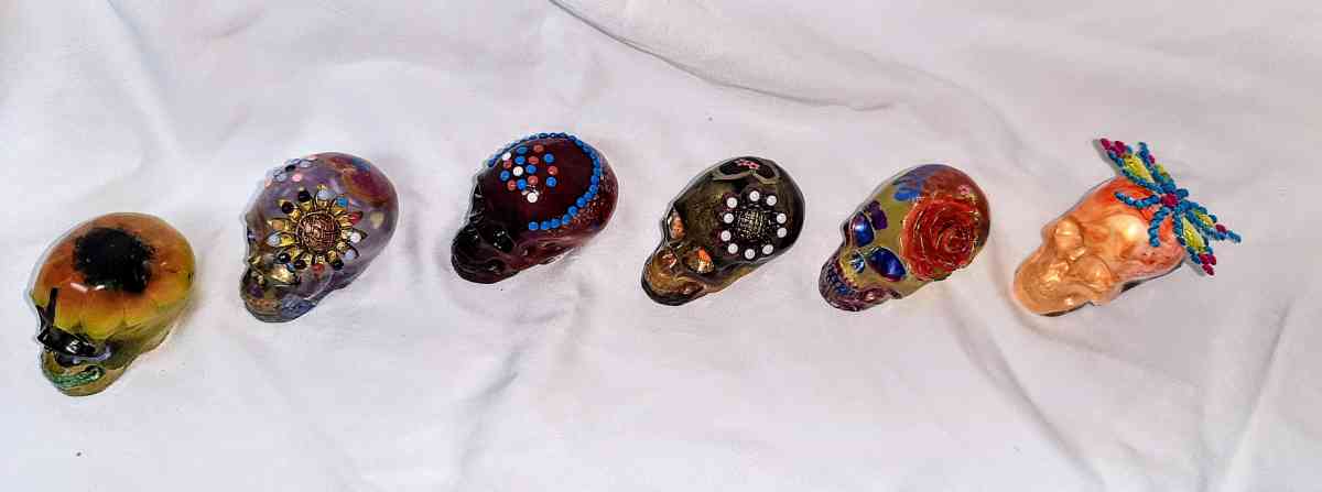 Original Day of the Dead Handcrafted Skulls Small - Englewood, Florida - FleaMarketBay