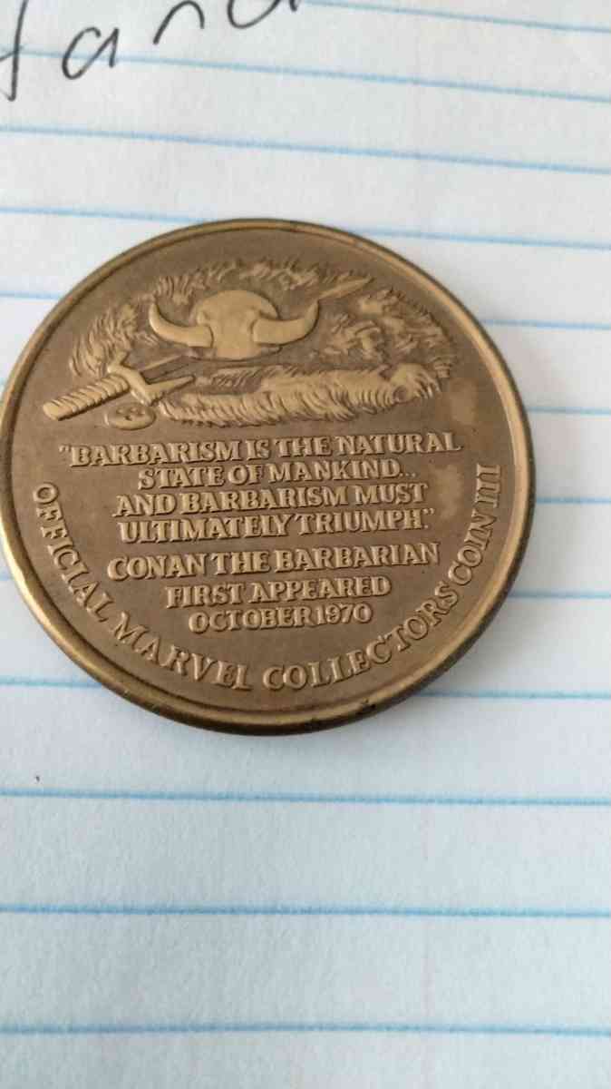 Cohan the barbarian gold coin vintage - Catasauqua, Pennsylvania - FleaMarketBay