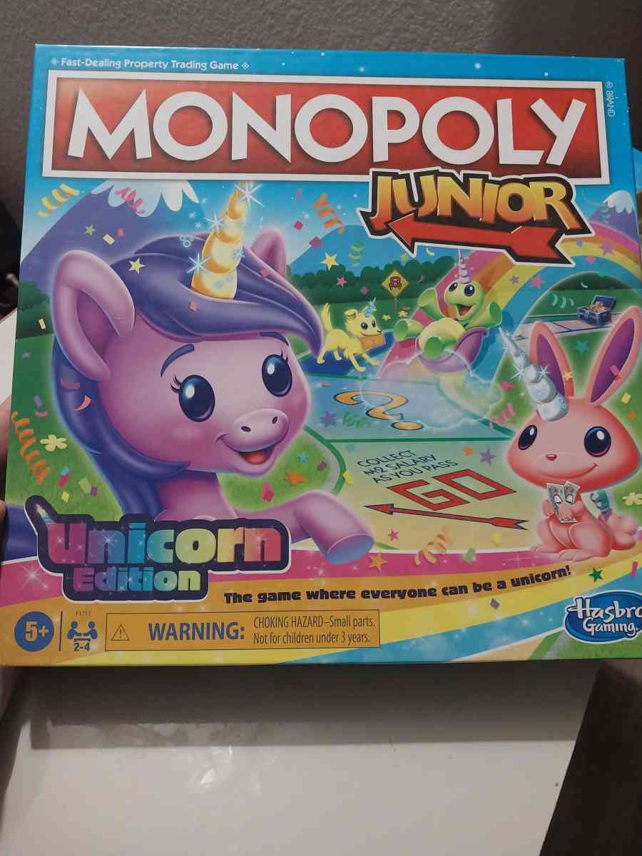 Monopoly Junior Unicorn Edition - Phoenix, Arizona - FleaMarketBay