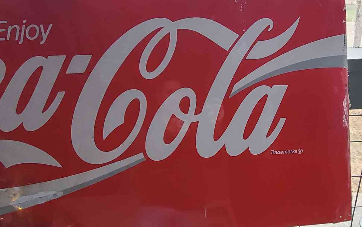 Coca Cola Metal Sign Approximately 67 x 23 - Rock Island, Tennessee - FleaMarketBay