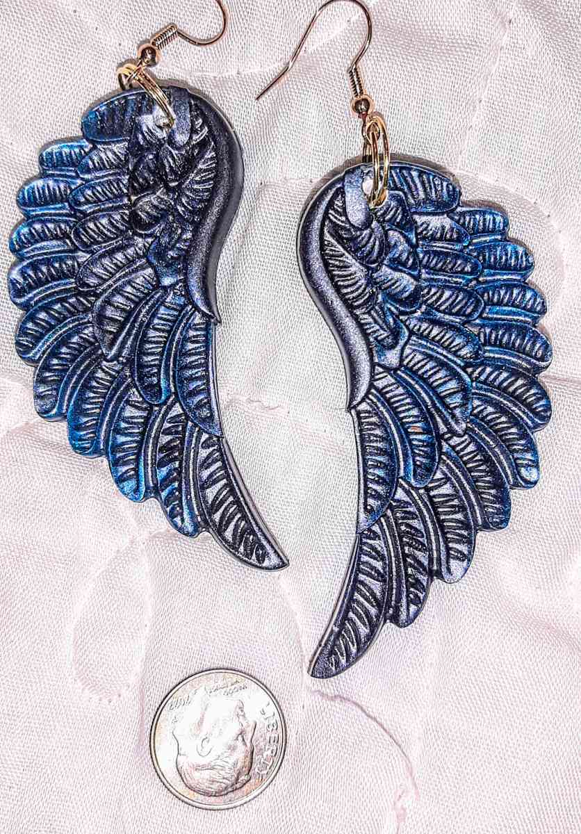 Longer Angel Wing Earrings - Englewood, Florida - FleaMarketBay