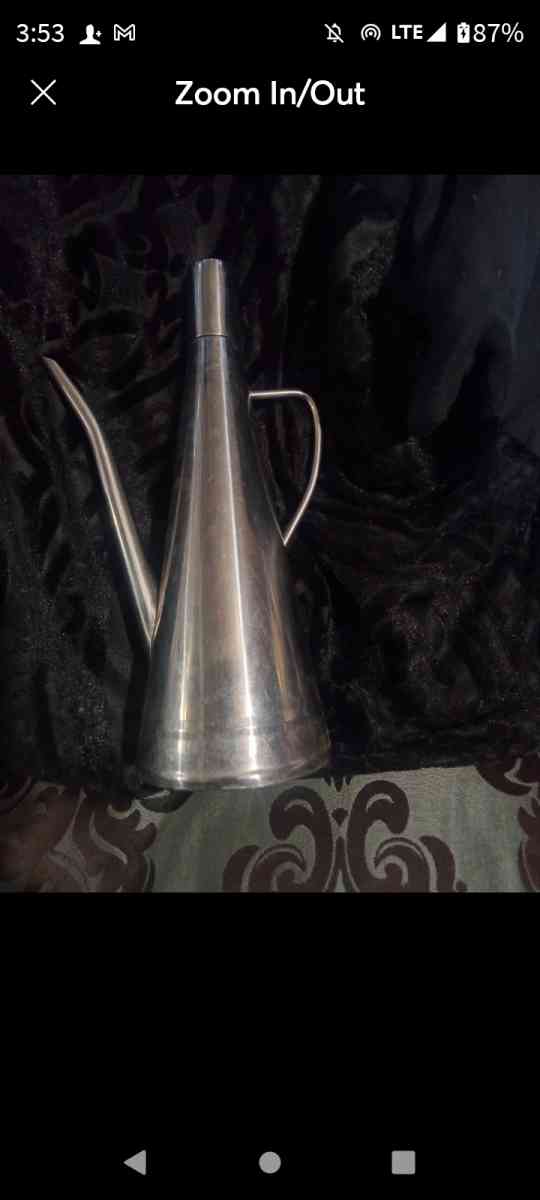 VINTAGE OLIVE OIL PITCHER - Norman, Oklahoma