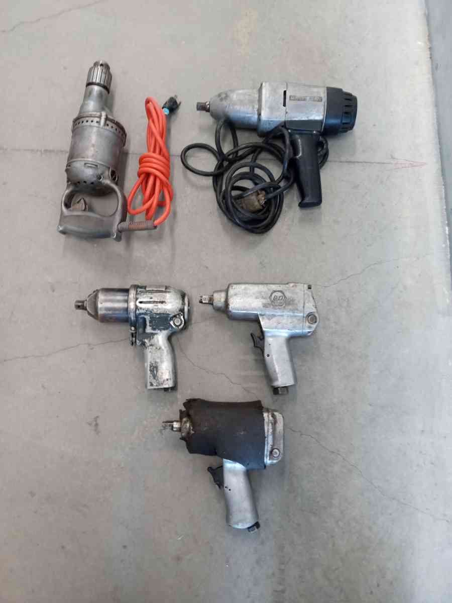 lot of 3 BD and Miller falls duty Air tools - Adelanto, California - FleaMarketBay