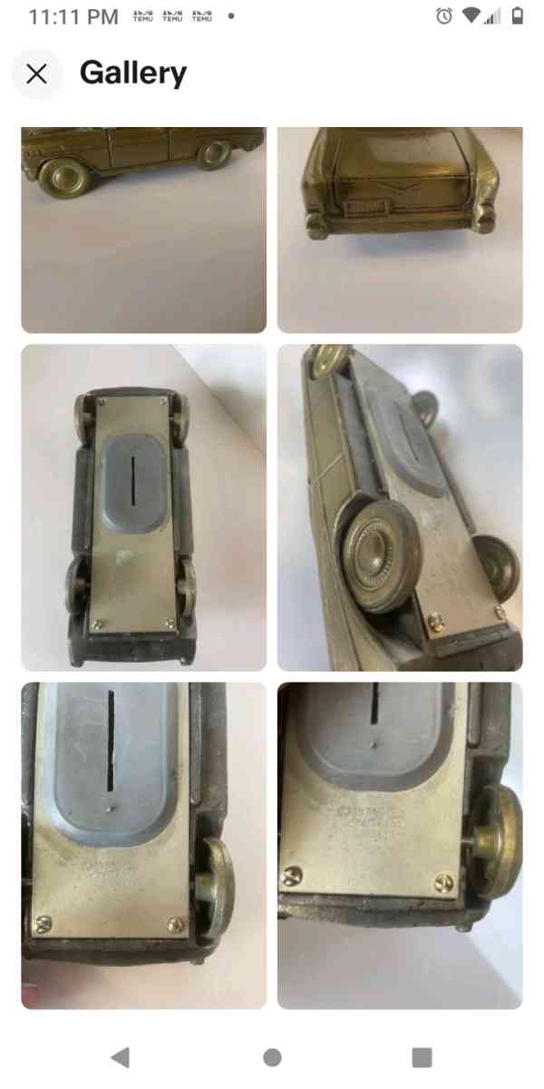 1957 Chevrolet Bel Aire piggy bank - Muskogee, Oklahoma - FleaMarketBay