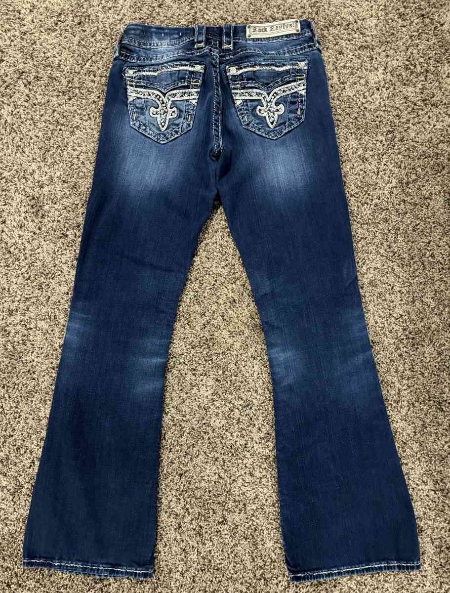 WOMENS ROCK REVIVAL EASY BOOT CUT JEANS - Cedar Falls, Iowa - FleaMarketBay