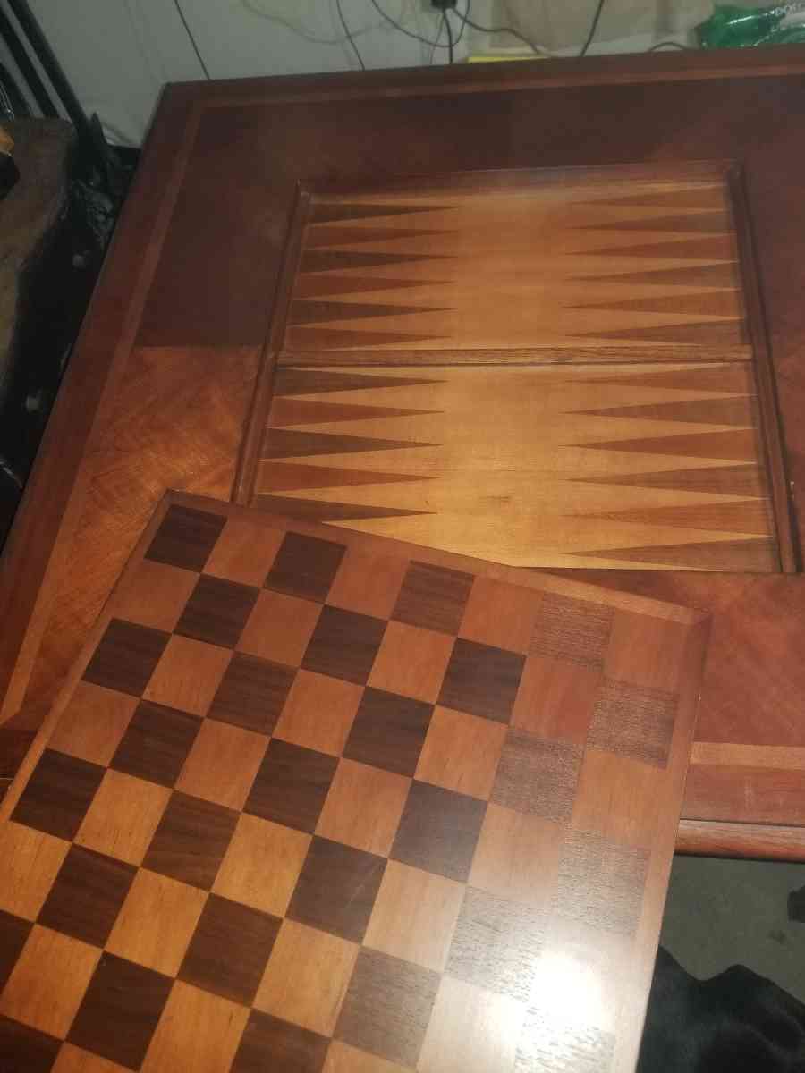 Cathedral Cherry Hekman Game Table - Columbus, Indiana - FleaMarketBay